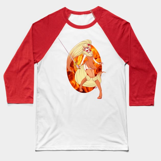 Magical Girl Fox Baseball T-Shirt by Jisu